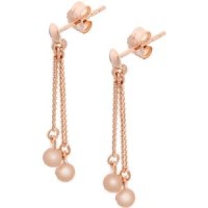 Orphelia ‘Tove’ WoMens 925 Sterling Silver Drop Earrings – Rose ZO-7013/1 – One Size
