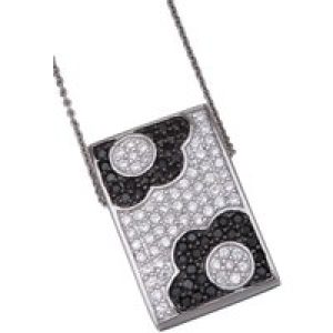 Orphelia WoMens 925 Sterling Silver Pendant with Chain – White ZH-4527 – One Size