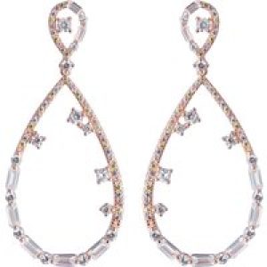 Orphelia ‘Islia’ WoMens 925 Sterling Silver Drop Earrings – Rose ZO-7423/RG – One Size