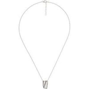 Orphelia WoMens 925 Sterling Silver Chain with Pendant – Silver/Black ZH-6038/2 – Black & Silver – One Size
