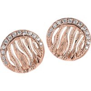 Orphelia WoMens 925 Sterling Silver Stud Earrings – Rose ZO-6031/1 – One Size