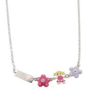 Orphelia Childrens Unisex ‘Dahlia’ Child’s 925 Sterling Silver Necklace – ZK-7147 – One Size
