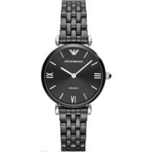 Armani Womens Ladies AR1487 Ceramic Watch – Black – One Size