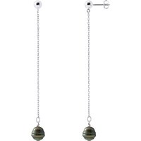 Diadema Womens - Earrings Pending - Real Tahitian Pearls - Natural Silver - One Size - Image 2