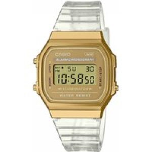 Casio Collection Vintage WoMens Transparent Watch A168XESG-9AEF – One Size