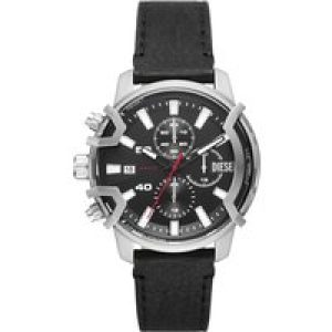 Diesel Griffed Mens Black Watch DZ4603 Leather (archived) – One Size