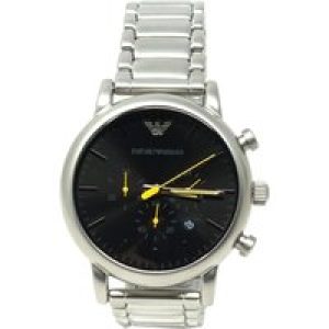 Emporio Armani Mens AR11324 Luigi Chronograph Silver Watch Stainless Steel – One Size