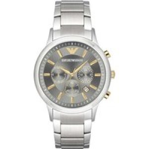 Emporio Armani Mens’ Chronograph Watch AR11047 – Silver Metal – One Size