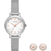 Emporio Armani Cleo WoMens Silver Watch AR80065SET Stainless Steel (archived) - One Size - Image 2