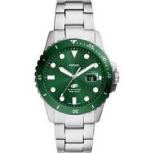 Fossil Blue Mens Silver Watch FS6033 Stainless Steel (archived) – One Size