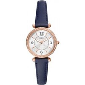 Fossil Carlie WoMens Blue Watch ES5295 Leather (archived) – One Size