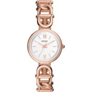 Fossil Carlie WoMens Rose Gold Watch ES5273 Stainless Steel (archived) – One Size