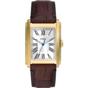 Fossil Carraway Mens Brown Watch FS6011 Leather (archived) – One Size