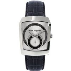 Hush Puppies Mens WATCH – Black Leather – One Size
