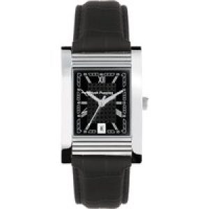 Hush Puppies Mens WATCH – Black Leather – One Size