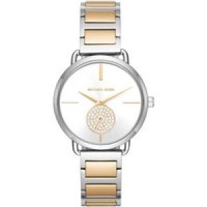 Michael Kors Womens MK3679 Portia Two Tone Multi Dial Bracelet Watch – Multicolour – One Size