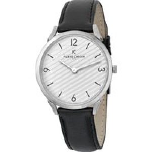Pierre Cardin Pigalle Stripes Mens Black Watch CPI.2016 Leather – One Size