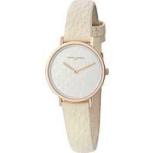 Pierre Cardin Belleville Pc Monogram WoMens Cream Watch CBV.1500 Leather – One Size