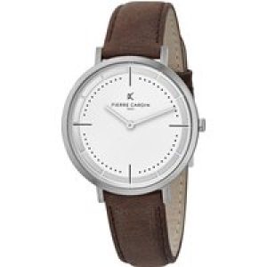 Pierre Cardin Belleville Park Mens Brown Watch CBV.1026 Leather – One Size
