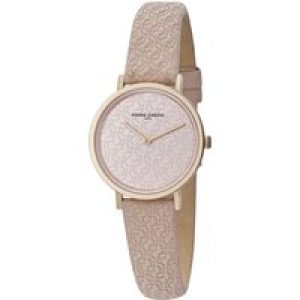 Pierre Cardin Belleville Pc Monogram WoMens Beige Watch CBV.1504 Leather – One Size