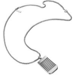 Police : “GUARD” Pendant – Silver Leather – One Size