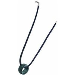 Police Unisex : Burnout Necklace – Silver Leather – One Size