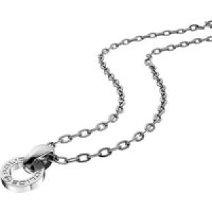 Police Mens : “Hallow” Pendant – Silver Leather – One Size