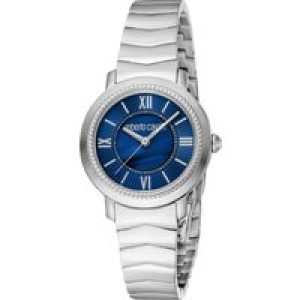 Roberto Cavalli Womens RC5L056M0045 Women Quartz Dark Blue & MOP Stainless Steel 5 ATM 30 mm – One Size