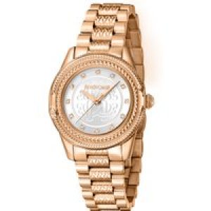 Roberto Cavalli Womens RC5L063M0075 Women Quartz Stainless Steel Silver 5 ATM 32 mm – Rose Gold – One Size