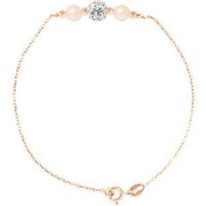 Diadema Womens – Bracelet Freshwater Pearls – Love Jewelry Collection Silver Sterling – One Size