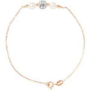Diadema Womens – Bracelet Freshwater Pearls – Love Jewelry Collection Silver Sterling – One Size