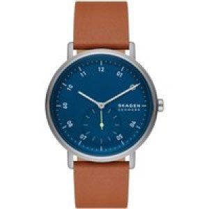 Skagen Kuppel Mens Brown Watch SKW6888 Leather (archived) – One Size