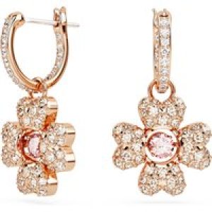 Swarovski ‘Idyllia’ WoMens Gold Plated Metal Drop Earrings – Rose 5674212 Gold Tone – One Size