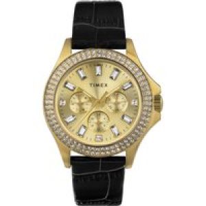 Timex Kaia WoMens Black Watch TW2W10900 Leather (archived) – One Size