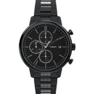 Timex Chicago Chrono Mens Black Watch TW2W13400 Stainless Steel (archived) – One Size