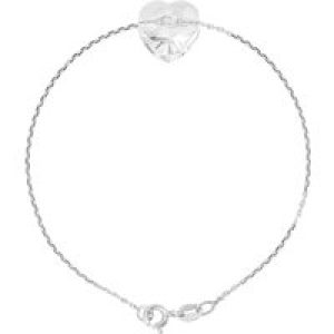 Diadema Womens – Bracelet Swarovski Heart – Love Jewelry Collection – White – One Size