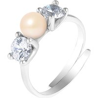 Diadema Womens - Massive Ring with Freshwater Pearl - Pure White Collection Silver Sterling - One Size - Image 2