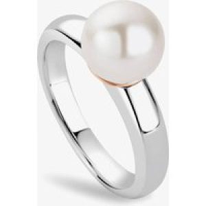 Clogau Silver & 9ct Rose Gold Beachcomber Pearl Ring 3SBCH0749-M