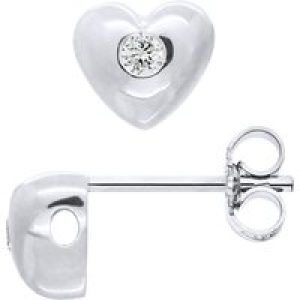 Diadema Womens – Earrings  Diamonds and Silver – White – One Size