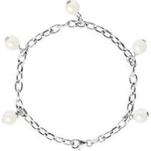 Diadema Womens – Bracelet Freshwater Pearls – Love Jewelry Collection Silver Sterling – One Size