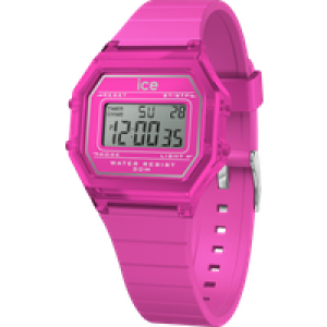 Ice-Watch Ice Watch Ice Digit Retro – Neon Pink – Clear Girls’s 022887 Silicone – One Size