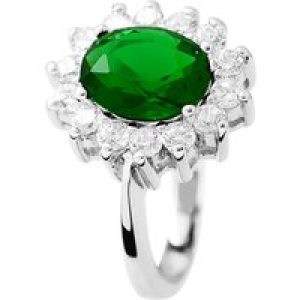Diadema Womens – Ring – Pure White Collection – Green Sterling Silver – One Size
