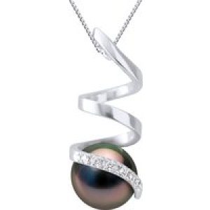 Diadema Womens – Pendant – White Gold and Tahitian Pearl – Natural – One Size