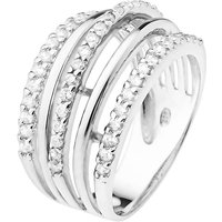 Diadema Womens - Ring - Swarovski HeartCollection Silver Sterling - Size O 1/2 - Image 2