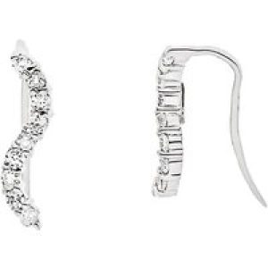 Diadema Womens – Earrings  Love Jewelry Collection Silver Sterling – One Size