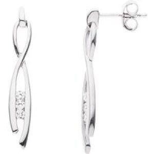 Diadema Womens – Earrings  Love Jewelry Collection Silver Sterling – One Size
