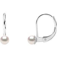Diadema Womens - Earrings True Japanese Akoya Cultured Pearl - Quality AA+ - White - One Size - Image 2