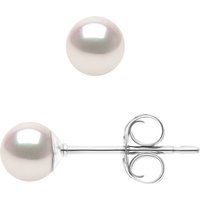 Diadema Womens - Earrings True Japanese Akoya Cultured Pearl - Quality AA+ - White - One Size - Image 2