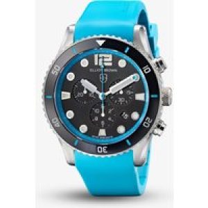 Elliot Brown Bloxworth Chronograph Blue Rubber Watch 929-018-R15