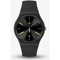 Swatch Dash Of Yellow Black Rubber Watch SO29B403 - Image 2